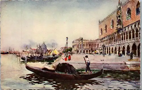 38239 - Künstlerkarte - Venezia , Il Molo - nicht gelaufen