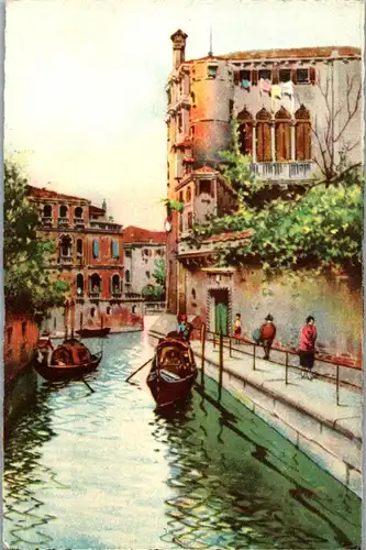 38247 - Künstlerkarte - Venezia , Rio delle Maravegie - nicht gelaufen