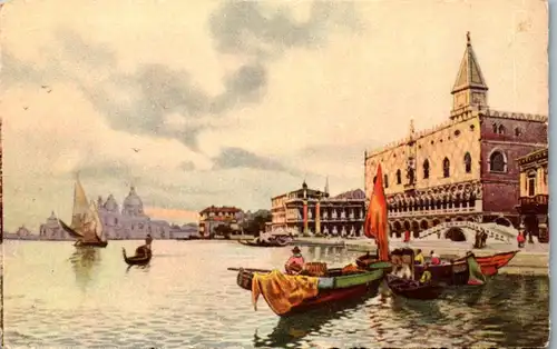 38255 - Künstlerkarte - Venezia , Riva degli Schiavoni - nicht gelaufen