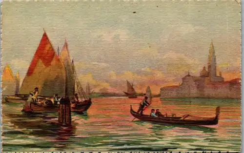 38261 - Künstlerkarte - Venezia , Laguna - nicht gelaufen