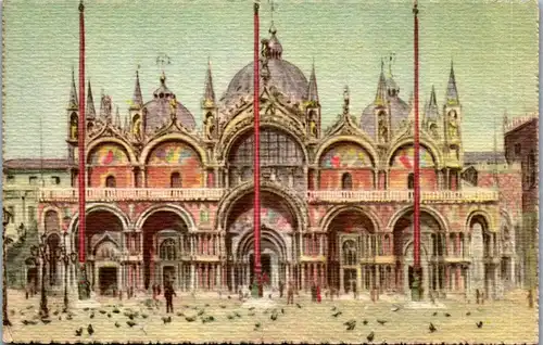 38263 - Künstlerkarte - Venezia , Chiesa di San Marco - nicht gelaufen