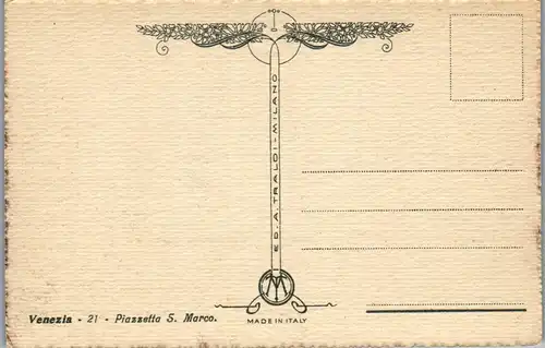 38268 - Künstlerkarte - Venezia , Piazzetta San Marco - nicht gelaufen