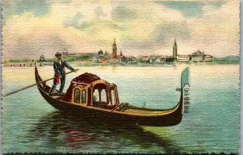38269 - Künstlerkarte - Venezia , Gondola - nicht gelaufen