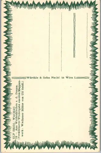 38277 - Künstlerkarte - Wachau , Aus Weißenkirchen an der Donau , signiert Ulf Seidl - nicht gelaufen