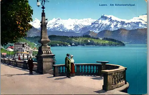 38287 - Schweiz - Luzern , Am Schweizerhofquai - nicht gelaufen