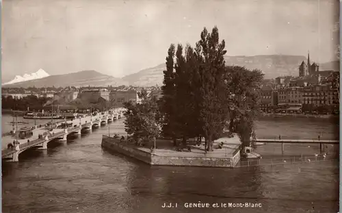 38295 - Schweiz - Geneve et le Mont Blanc - nicht gelaufen