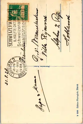 38302 - Schweiz - Altdorf , Telldenkmal - gelaufen 1928