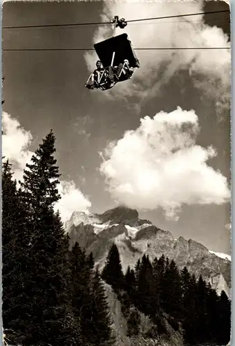 38319 - Schweiz - Grindelwald First , Bergbahn , Wetterhorn - gelaufen 1955