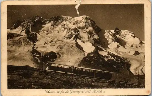38320 - Schweiz - Chemin de fer du Gornergrat et le Breithorn - gelaufen