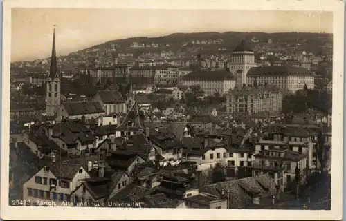 38334 - Schweiz - Zürich , Alte und neue Universität - nicht gelaufen