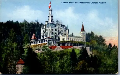 38342 - Schweiz - Luzern , Hotel und Restaurant Chateau Gütsch - nicht gelaufen