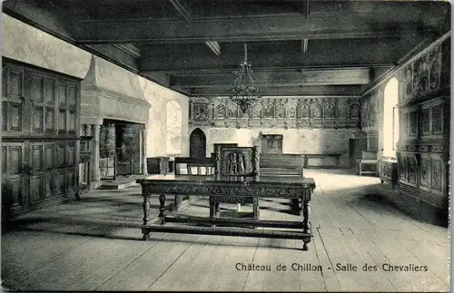 38344 - Schweiz - Chateau de Chillon , Salle des Chevaliers - nicht gelaufen