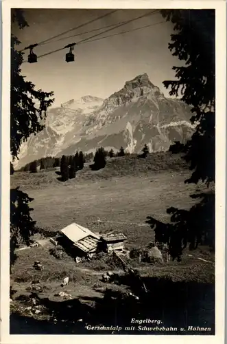 38349 - Schweiz - Engelberg , Gerschnialp mit Schwebebahn und Hahnen - nicht gelaufen