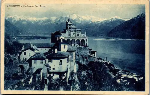 38359 - Schweiz - Locarno , Madonna del Sasso - gelaufen