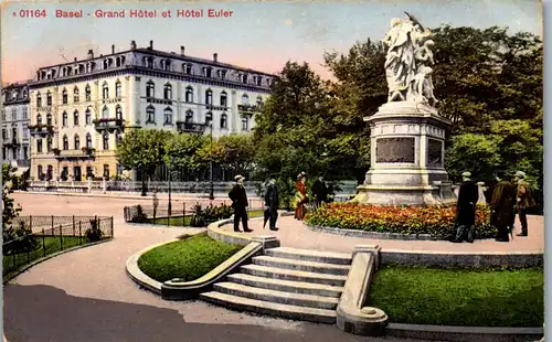 38365 - Schweiz - Basel , Grand Hotel et Hotel Euler - gelaufen
