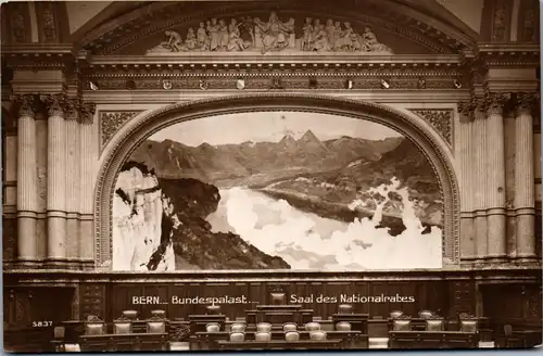 38375 - Schweiz - Bern , Bundespalast , Saal des Nationalrates - nicht gelaufen