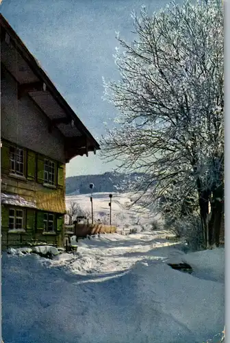 38406 - Künstlerkarte - Winterlandschaft - gelaufen 1912