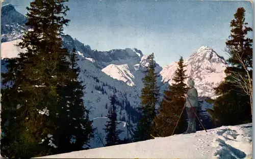 38415 - Künstlerkarte - Winterlandschaft - gelaufen 1912