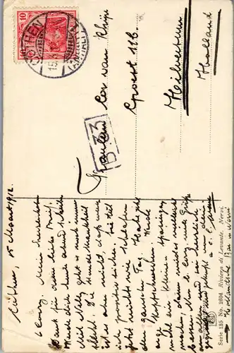 38419 - Künstlerkarte - Nervi , Riviera di Levante - gelaufen 1912