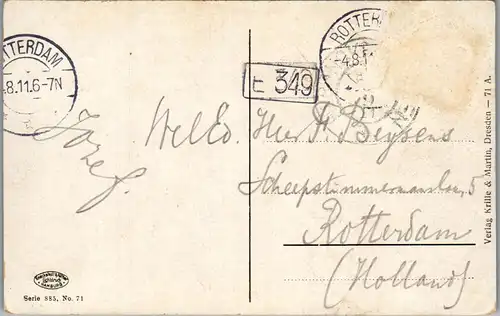 38437 - Deutschland - Prebischtor , Sächsische Schweiz - gelaufen 1911