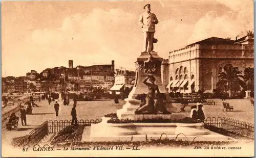 38449 - Frankreich - Cannes , Le Monument d'Edouard VII - nicht gelaufen