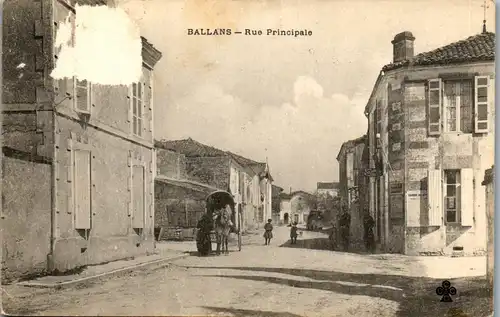 38458 - Frankreich - Ballans , Rue Principale - gelaufen 1910