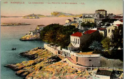 38461 - Frankreich - Marseille , La Corniche , La Pointe de Maldorme - nicht gelaufen