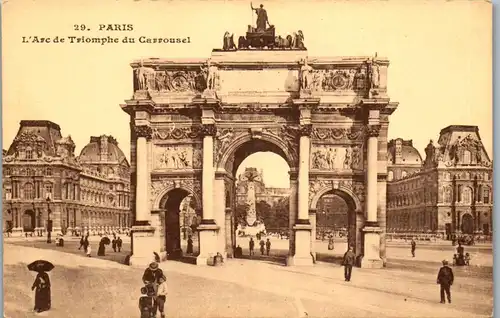 38474 - Frankreich - Paris , L'Arc de Triomphe du Carrousel - nicht gelaufen