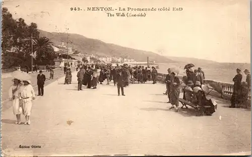 38475 - Frankreich - Menton , La Promenade - gelaufen