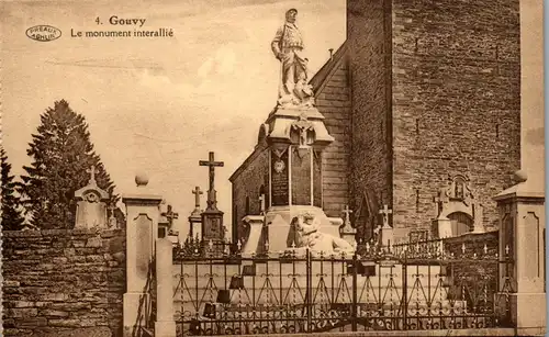 38480 - Belgien - Luxembourg , Luxemburg , Gouvy , Le Monument interallie - nicht gelaufen