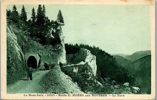 38483 - Frankreich - Le Haut Jura , Route de Morez aux Rousses , Le Turu - gelaufen 1933