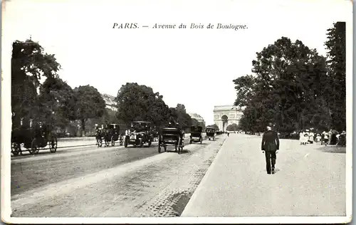 38496 - Frankreich - Paris , Avenue du Bois de Boulogne - nicht gelaufen