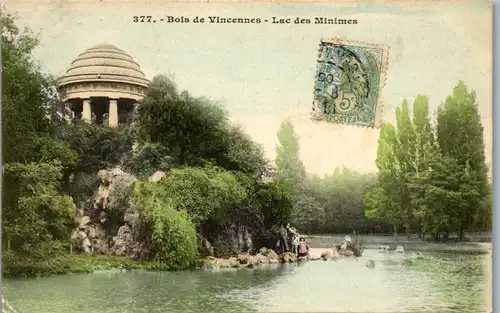 38504 - Frankreich - Bois de Vincennes , Lac des Minimes - gelaufen