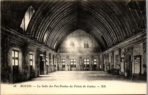 38506 - Frankreich - Rouen , La Salle des Pas Perdus du Palais de Justice - nicht gelaufen