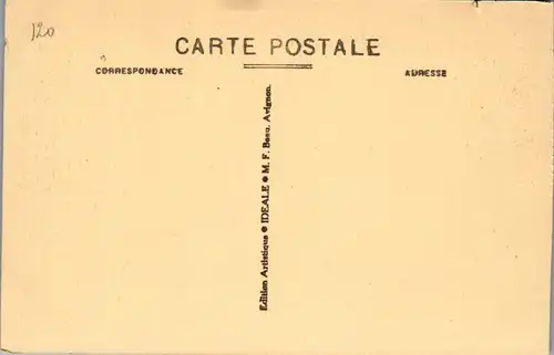 38511 - Frankreich - Fontaine de Vaucluse , Cafe Restaurant du Jardin de Petrarque - nicht gelaufen