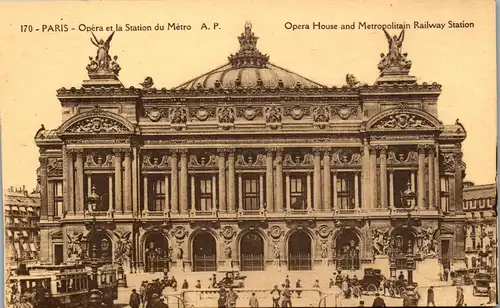 38517 - Frankreich - Paris , Opera et la Station du Metro - nicht gelaufen