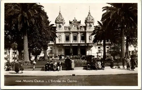 38534 - Monaco - Monte Carlo , L'Entree du Casino - gelaufen 1935