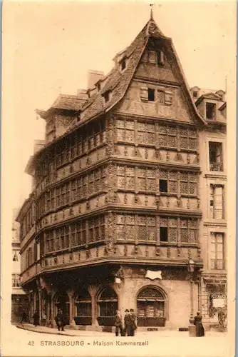 38537 - Frankreich - Strasbourg , Maison Kammerzell - nicht gelaufen