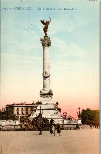 38550 - Frankreich - Bordeaux , Le Monument des Girondins - nicht gelaufen