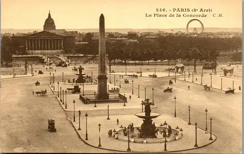 38551 - Frankreich - Paris , La Place de la Concorde - nicht gelaufen