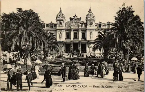 38554 - Monaco - Monte Carlo , Facade du Casino - nicht gelaufen