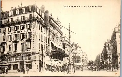 38563 - Frankreich - Marseille , La Cannebiere - nicht gelaufen