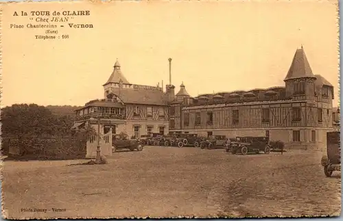 38564 - Frankreich - Vernon , Place Chantereine , Chez Jean , Tour de Claire - nicht gelaufen