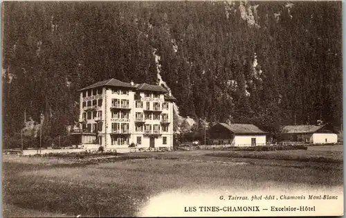 38575 - Frankreich - Les Tines Chamonix , Excelsior Hotel , Mont Blanc - nicht gelaufen