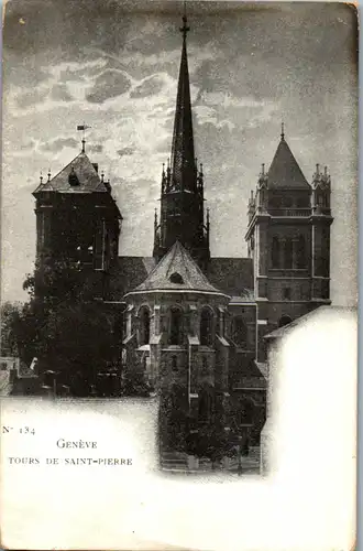 38581 - Schweiz - Geneve , Tours de Saint Pierre - nicht gelaufen