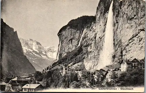 38582 - Schweiz - Lauterbrunnen , Staubbach - nicht gelaufen