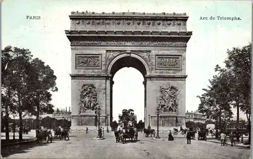 38584 - Frankreich - Paris , Arc de Triomphe - nicht gelaufen