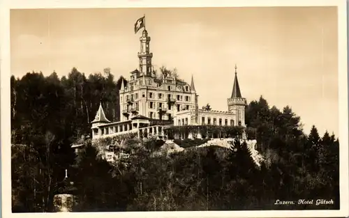 38590 - Schweiz - Luzern , Hotel Gütsch - nicht gelaufen