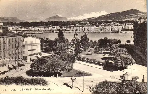 38592 - Schweiz - Geneve , Place des Alpes - nicht gelaufen