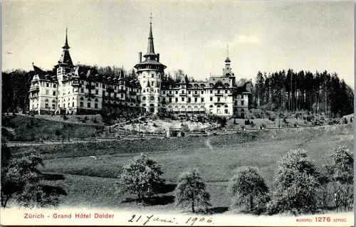 38602 - Schweiz - Zürich , Grand Hotel Dolder - nicht gelaufen 1906